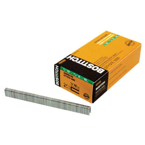 Staples | Bostitch SX50351-1/2G 18-Gauge 7/32 in. x 1-1/2 in. Narrow Crown Finish Staples (3,000-Pack) image number 0