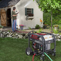Pressure Washers | Briggs & Stratton 20542 3,300 PSI 3.2 GPM Gas Pressure Washer with Key Electric Start & 4-Wheel Design image number 4
