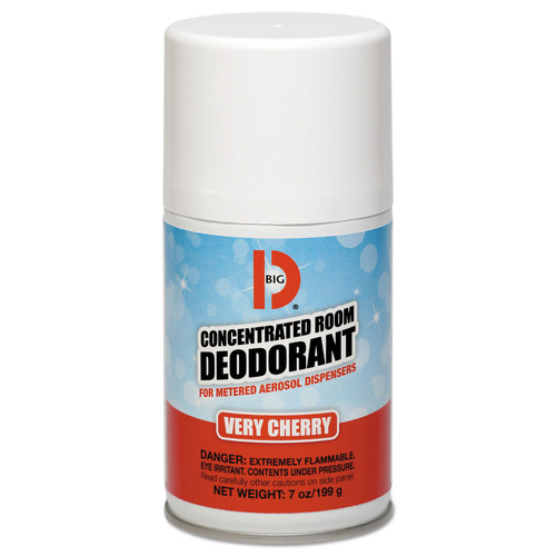 Cleaning & Janitorial Supplies | Big D Industries 455 Metered Concentrated Room Deodorant, Cerise Scent, 7 oz Aerosol, 12/Carton image number 0