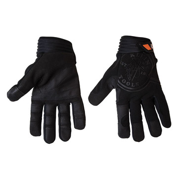  | Klein Tools Extra Grip Wire Pulling Work Gloves with Thumb Reinforcements and Grip Patches - Black, Large