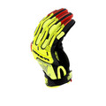 Work Gloves | Mechanix Wear SMP-X91-008 Hi-Viz M-Pact D4-360 Gloves - Small, Fluorescent Yellow image number 4