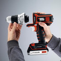 Drill Drivers | Black & Decker BDCDMT120IA 20V MAX Lithium-Ion MATRIX 3/8 in. Cordless Drill Driver / Impact Combo Kit image number 1