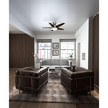 Ceiling Fans | Casablanca 59019 44 in. Contemporary Isotope Brushed Nickel Espresso Indoor Ceiling Fan image number 6