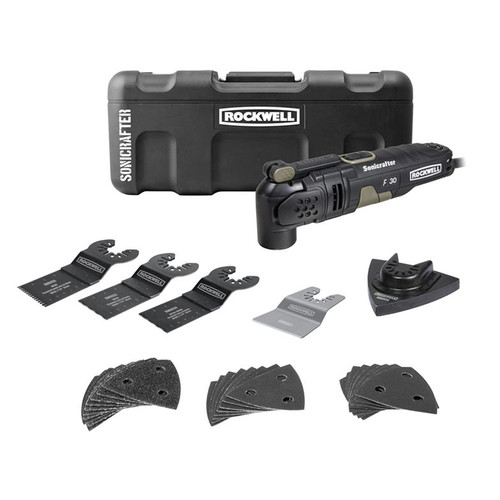 Oscillating Tools | Rockwell F30 Sonicrafter F30 3.5 Amp Oscillating Multi-Tool 32-Piece Kit image number 0