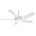 Ceiling Fans | Casablanca 59165 54 in. Stealth DC Snow White Ceiling Fan with Light and Remote image number 0
