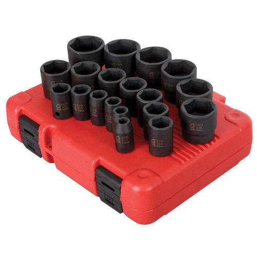 Sockets | Sunex 2640 19-Piece 1/2 in. Drive SAE Impact Socket Set image number 0