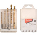 Bits and Bit Sets | Makita D-35318 1/4 in. Hex Shank 5 pc. Titanium Coated Drill Bit Set image number 1