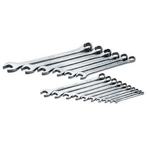 Wrenches | SK Hand Tool 86018 16-Piece 12-Point Long Combination SAE Wrench Set image number 0