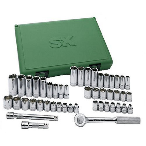 Socket Sets | SK Hand Tool 94547 47-Piece 3/8 in. Drive 6-Point SAE/Metric Standard/Deep Socket Set with Pro Ratchet image number 0