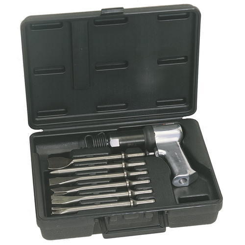 Air Hammers | Ingersoll Rand 121-K6 Super-Duty Air Hammer with 6 Pc. Chisel Bit Set image number 0