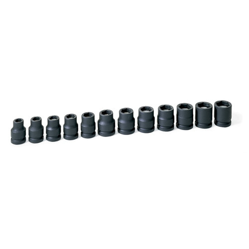 Sockets | Grey Pneumatic 1512MG 12-Piece 1/2 in. Drive 6-Point Metric Magnetic Impact Socket Set image number 0