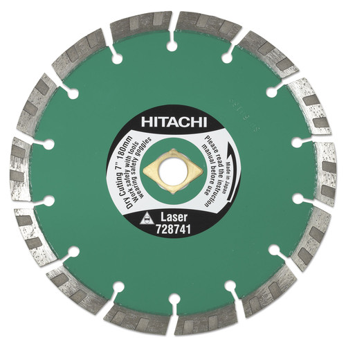 Diamond Abrasive Blades | Hitachi 728741 7 in. Thin Kerf Diamond Blade image number 0