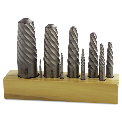 Material Handling | Irwin Hanson 52490 Spiral Flute Screw Extractors - 535/524 Series Set image number 0