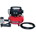 Nail Gun Compressor Combo Kits | Factory Reconditioned Porter-Cable PCFP12236R 18 Gauge Brad Nailer and 0.8 HP 6 Gallon Oil-Free Pancake Air Compressor Combo Kit image number 0