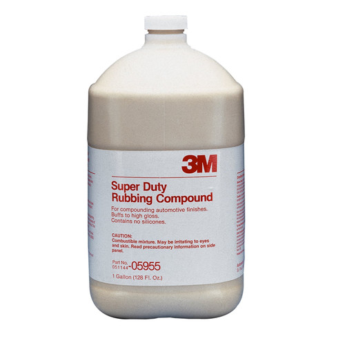 Liquid Compounds | 3M 5955 Super Duty Rubbing Compound 1 Gallon image number 0