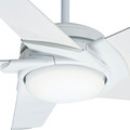 Ceiling Fans | Casablanca 59091 54 in. Contemporary Stealth Snow White Indoor Ceiling Fan image number 4
