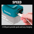 Chargers | Makita ADP05 18V LXT USB Cordless Power Source image number 11