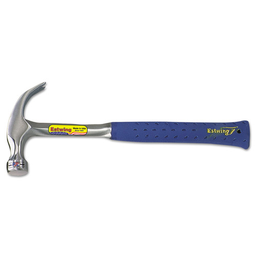 Claw Hammers | Estwing E3-20C 62461 Claw Hammer, 20oz. Nylon-Vinyl Grip image number 0