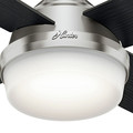 Ceiling Fans | Hunter 59216 52 in. Dempsey Brushed Nickel Ceiling Fan with Light and Remote image number 7