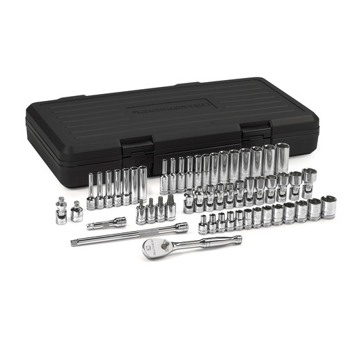 Socket Sets | GearWrench 80315 54-Piece Metric 1/4 in. Drive 6 Point Standard/Deep Socket and Wrench Set image number 0