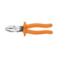 Pliers | Klein Tools D213-9NE-INS 9 in. Insulated Side Cutting New England Nose Pliers with Knurled Jaws and Handle Tempering image number 0