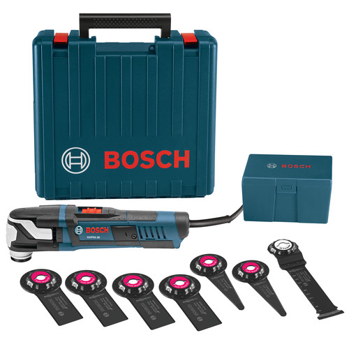 Oscillating Tools | Factory Reconditioned Bosch GOP55-36C1-RT 5.5 Amp StarlockMax Oscillating Multi-Tool Kit with 8-Pc Accessory Kit image number 0