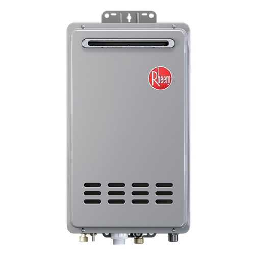 Water Heaters | Rheem RTG-64XLN-1 Outdoor Natural Gas Low Nox Tankless Water Heater for 1 - 2 Bathroom Homes image number 0