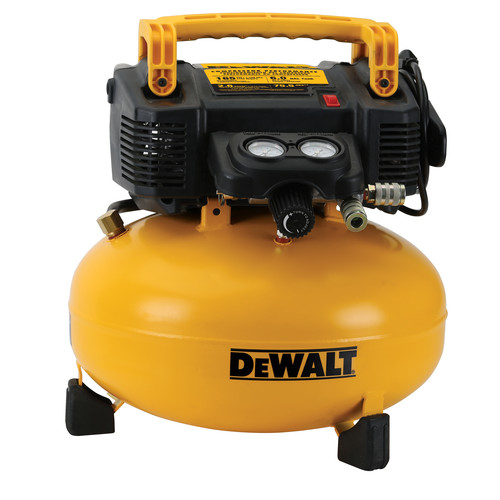 Portable Air Compressors | Dewalt DWFP55126 0.9 HP 6 Gallon Oil-Free Pancake Air Compressor image number 0