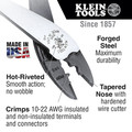 Crimpers | Klein Tools 1005 Crimping and Cutting Tool for Connectors - Red image number 1
