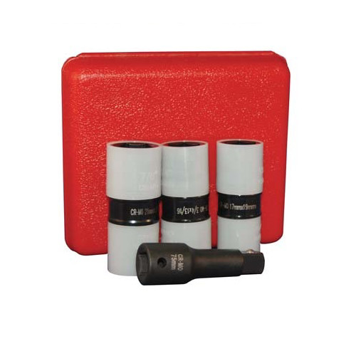Sockets | ATD 4354 4-Piece 1/2 in. Drive Protective Wheel Nut Flip Impact Socket Set image number 0