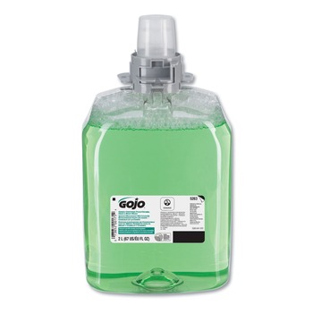  | GOJO Industries 5263-02 2000 mL Refill Green Certified Foam Hair and Body Wash - Cucumber Melon (2/Carton)