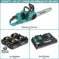 Chainsaws | Makita XCU03PT1 18V X2 (36V) LXT Brushless Lithium-Ion 14 in. Cordless Chain Saw Kit with 4 Batteries (5 Ah) image number 1