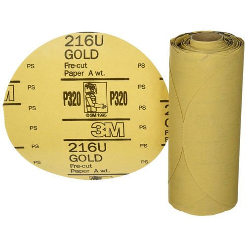 Sanding Discs | 3M 1205 6 in. Stikit Gold P320 Grade Sanding Discs (75-Pack) image number 0