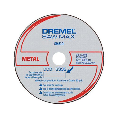 Grinding, Sanding, Polishing Accessories | Dremel SM510 3 in. Metal Cut-Off Wheels (3-Pack) image number 0