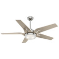Ceiling Fans | Casablanca 59197 Correne 56 in. Brushed Nickel Champagne Plastic Indoor Ceiling Fan with Light and Remote image number 0
