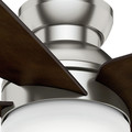 Ceiling Fans | Casablanca 59022 52 in. Contemporary Isotope Brushed Nickel Espresso Indoor Ceiling Fan image number 4