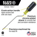 Screwdrivers | Klein Tools 670-6 Rapi-Driv 3/16 in. Cabinet Tip Screwdriver with 6 in. Shank image number 1