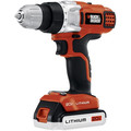 Drill Drivers | Black & Decker LDX220SBFC 20V MAX Cordless Lithium-Ion 3/8 in. 2-Speed Drill Driver Kit with Fast Charger image number 1