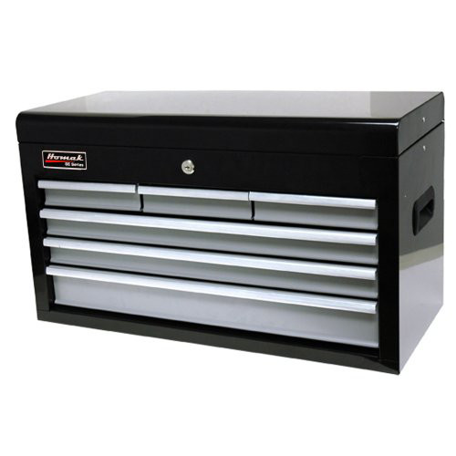 Tool Chests | Homak BG02026603 27 in. 6 Drawer Top Chest (Black) image number 0