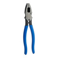 Bolt Cutters | Klein Tools D2000-9NETH 9 in. Lineman's Bolt-Thread Holding Pliers with Rounded Nose and Knurled Jaw image number 3