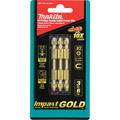 Bits and Bit Sets | Makita B-39584 Impact Gold #2 Phillips 2-1/2 in. Double-Ended Power Bit (3 Pc) image number 0