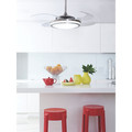 Ceiling Fans | Hunter 59085 48 in. Fanaway Brushed Chrome Ceiling Fan with Light and Remote image number 9