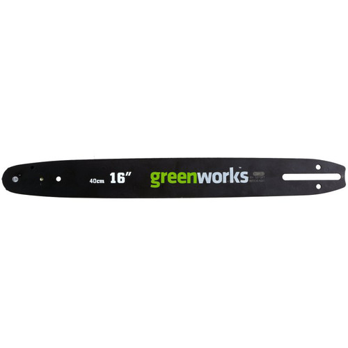Chainsaw Accessories | Greenworks 29122 16 in. Replacment Chainsaw Bar image number 0