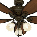 Ceiling Fans | Hunter 54015 Prestige 54 in. Crown Park Tuscan Gold Ceiling Fan with Light image number 4