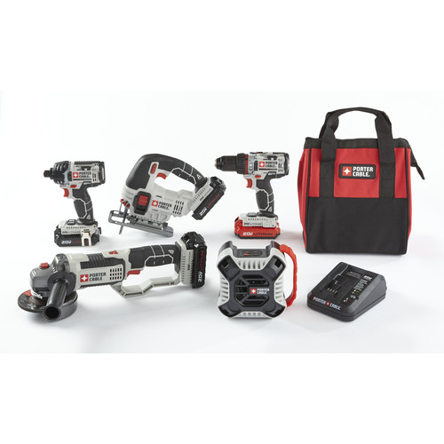 Combo Kits | Porter-Cable PCCK616L4-CPO 20V MAX 1.3 Ah Cordless Lithium-Ion 5-Tool Combo Kit with 3 Batteries image number 0