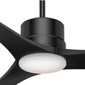 Ceiling Fans | Casablanca 59196 Piston 52 in. Matte Black Indoor/Outdoor Ceiling Fan with Light and Remote image number 1