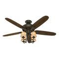 Ceiling Fans | Hunter 53094 54 in. Cortland New Bronze Ceiling Fan with Light image number 2