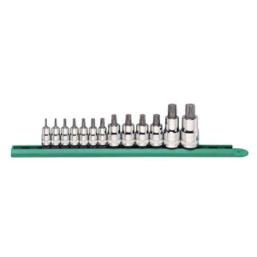 Socket Sets | GearWrench 80898 13 Pc. 1/4 in., 3/8 in., and 1/2 in. Drive Torx Stubby Socket Set image number 0