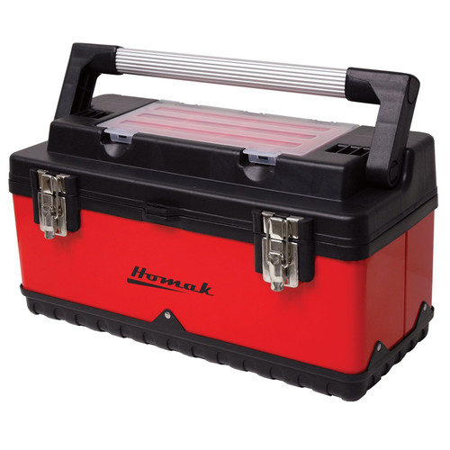 Tool Storage Accessories | Homak RD00120004 20 in. Metal & Plastic Toolbox (Red) image number 0