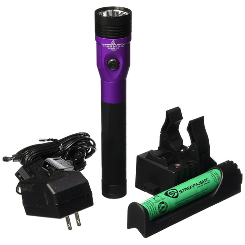 Flashlights | Streamlight 75492 Stinger DS LED HL Rechargeable Flashlight with Piggyback Charger (Purple) image number 0